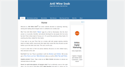 Desktop Screenshot of antiwinesnob.com